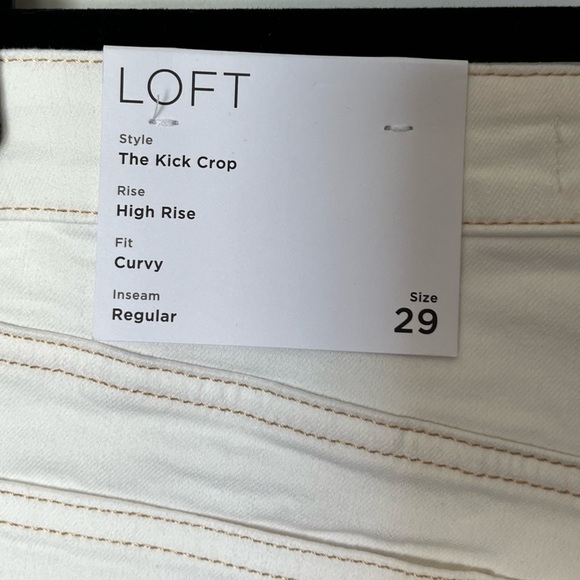 NWT Loft kick crop jeans - size 29/8 - Picture 4 of 4